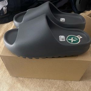 Yeezy Slate Grey Slides; Size 10; Never worn; 100% Authentic; Stock X verified